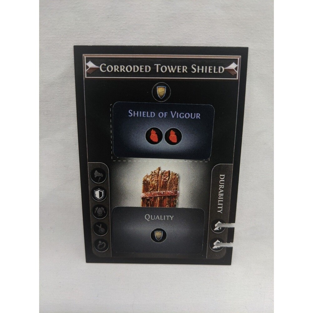 *Punched* Path Of Exile Exilecon Corroded Tower Shield Magic Trading Card